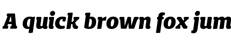 Preview of FONTSPRING DEMO - Bommer Slab Rounded ExBold It Regular font