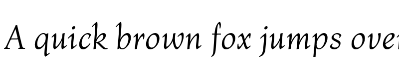 Preview of FONTSPRING DEMO - Bona Nova Italic font