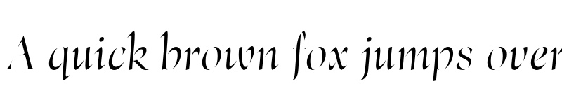 Preview of FONTSPRING DEMO - Bona Title Italic font
