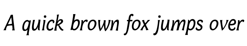 Preview of FONTSPRING DEMO - Bonobo Rg Italic font