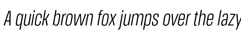 Preview of FONTSPRING DEMO - Book Extra Cn It Italic font