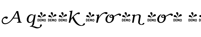 Preview of FONTSPRING DEMO - Book Swash Light Italic font