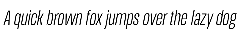 Preview of FONTSPRING DEMO - Book Ultra Cn It Italic font