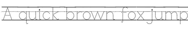 Preview of FONTSPRING DEMO - Bookbag Alt Lined Dotted Regular font