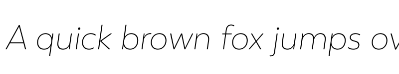 Preview of FONTSPRING DEMO - Boston ExtraLight It Regular font