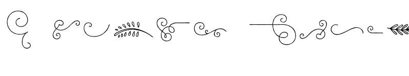 Preview of FONTSPRING DEMO - Bourton Hand Extras Flourishes Regular font