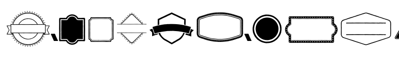 Preview of FONTSPRING DEMO - Bourton Hand Extras Ornaments Regular font