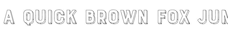 Preview of FONTSPRING DEMO - Bourton Hand Extrude Outline Regular font