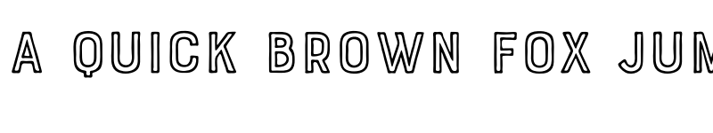 Preview of FONTSPRING DEMO - Bourton Hand Outline Bold Regular font