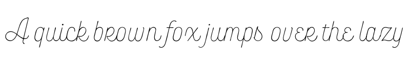 Preview of FONTSPRING DEMO - Bourton Hand Script Light Regular font