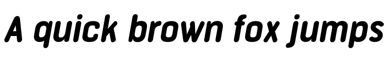 Preview of FONTSPRING DEMO - Bourton Round Bold Narrow Italic font