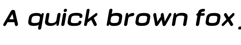 Preview of FONTSPRING DEMO - Bourton Round Bold Wide Italic font