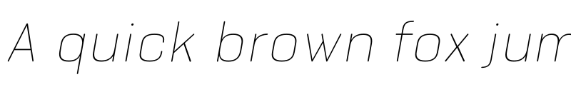 Preview of FONTSPRING DEMO - Bourton Round Hairline Italic font