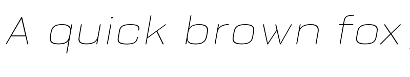 Preview of FONTSPRING DEMO - Bourton Round Hairline Wide Italic font
