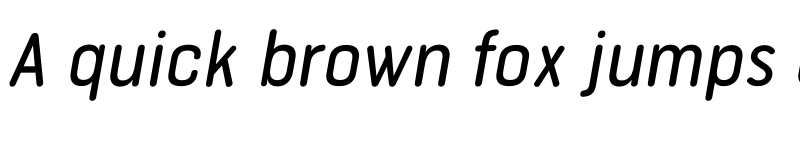 Preview of FONTSPRING DEMO - Bourton Round Medium Narrow Italic font