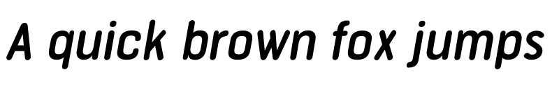 Preview of FONTSPRING DEMO - Bourton Round SmBold Narrow It Italic font