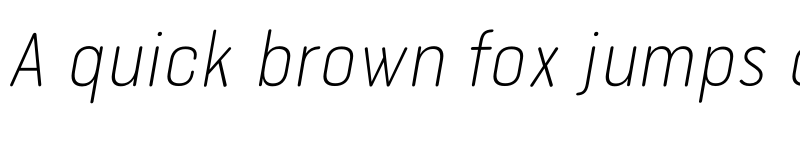 Preview of FONTSPRING DEMO - Bourton Round Thin Narrow Italic font