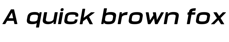 Preview of FONTSPRING DEMO - Bourton Text Bold Wide Italic font