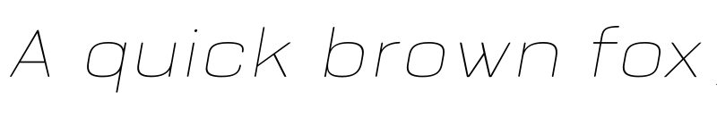 Preview of FONTSPRING DEMO - Bourton Text Hairline Wide Italic font