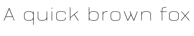 Preview of FONTSPRING DEMO - Bourton Text Hairline Wide Regular font