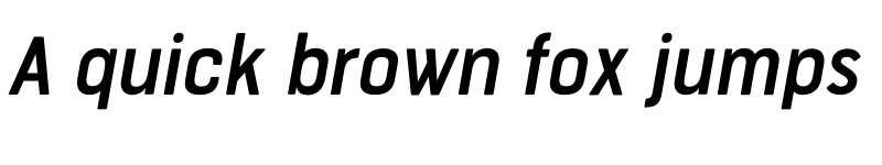 Preview of FONTSPRING DEMO - Bourton Text SemiBold Narrow It Italic font