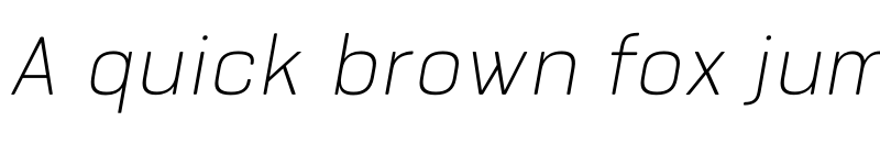Preview of FONTSPRING DEMO - Bourton Text Thin Italic font