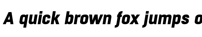 Preview of FONTSPRING DEMO - Boxed Heavy Italic font