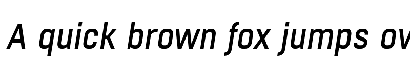 Preview of FONTSPRING DEMO - Boxed Medium Italic font