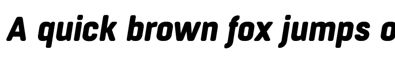 Preview of FONTSPRING DEMO - Boxed Round Heavy Heavy Italic font