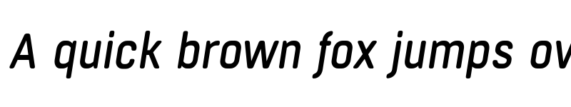 Preview of FONTSPRING DEMO - Boxed Round Medium Italic font