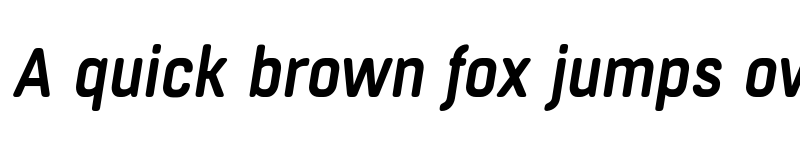 Preview of FONTSPRING DEMO - Boxed Round Semibold Italic font