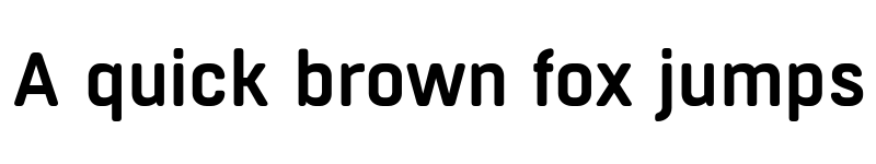 Preview of FONTSPRING DEMO - Boxed Round Semibold Regular font