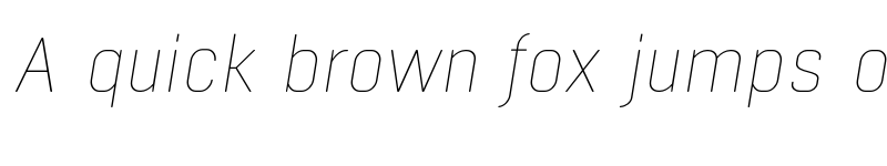 Preview of FONTSPRING DEMO - Boxed Round Thin Thin Italic font