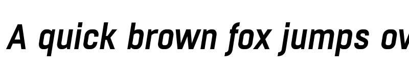 Preview of FONTSPRING DEMO - Boxed Semibold Italic font