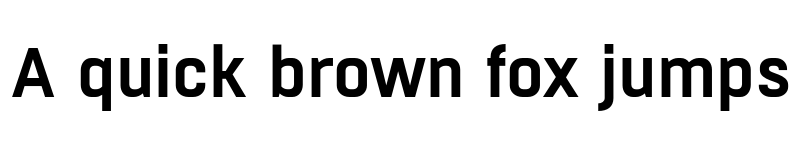 Preview of FONTSPRING DEMO - Boxed Semibold Regular font