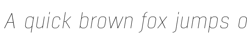 Preview of FONTSPRING DEMO - Boxed Thin Italic font