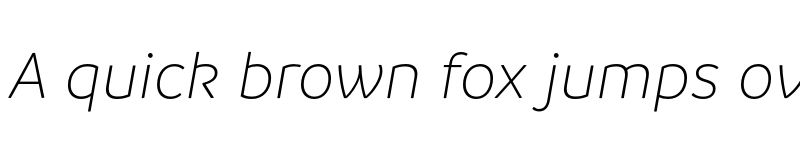 Preview of FONTSPRING DEMO - Branding LightItalic Regular font