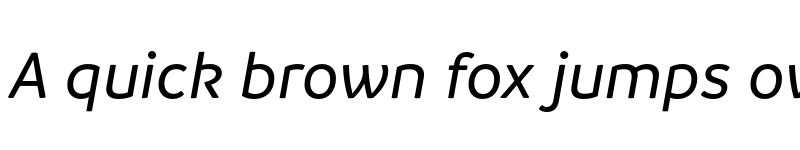 Preview of FONTSPRING DEMO - Branding MediumItalic Regular font