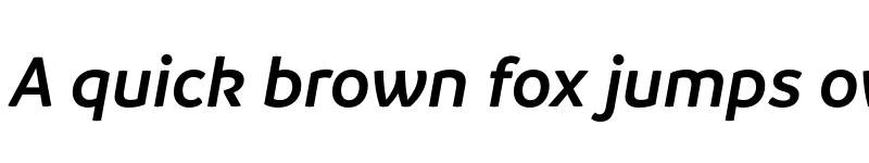 Preview of FONTSPRING DEMO - Branding SemiboldItalic Regular font