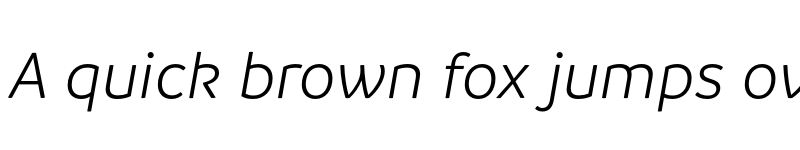 Preview of FONTSPRING DEMO - Branding SemilightItalic Regular font