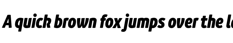 Preview of FONTSPRING DEMO - Branding SF Cnd Black It Regular font