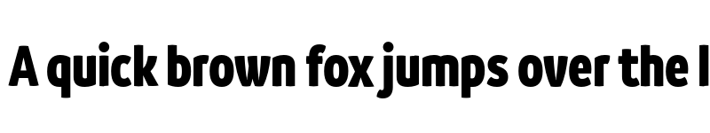 Preview of FONTSPRING DEMO - Branding SF Cnd Black Regular font