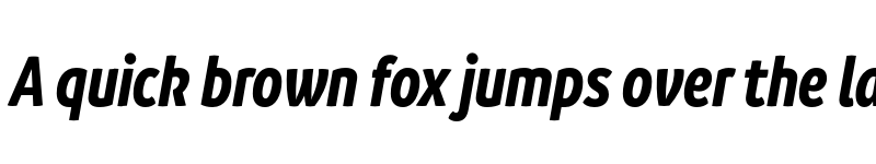 Preview of FONTSPRING DEMO - Branding SF Cnd Bold It Regular font