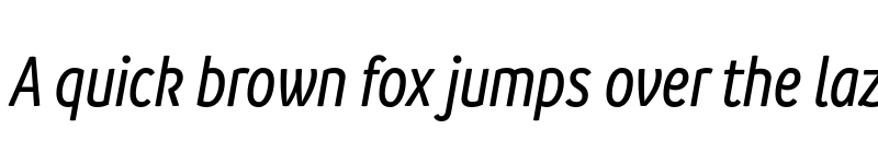 Preview of FONTSPRING DEMO - Branding SF Cnd Medium It Regular font