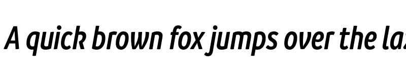 Preview of FONTSPRING DEMO - Branding SF Cnd SemiBold It Regular font