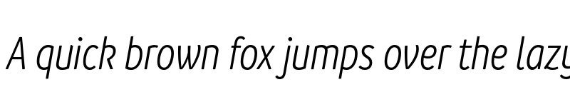 Preview of FONTSPRING DEMO - Branding SF Cnd SemiLight It Regular font