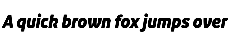 Preview of FONTSPRING DEMO - Branding SF Narrow Black It Regular font