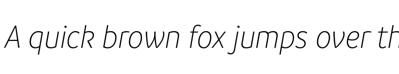 Preview of FONTSPRING DEMO - Branding SF Narrow Light It Regular font