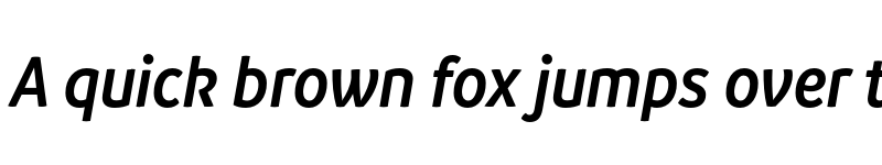 Preview of FONTSPRING DEMO - Branding SF Narrow SemiBold It Regular font