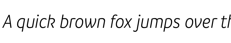 Preview of FONTSPRING DEMO - Branding SF Narrow SemiLight It Regular font